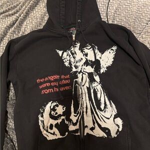 Black Graphic Hoodie